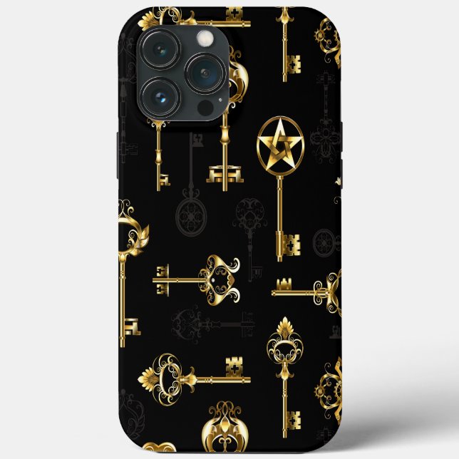 Coques Case-Mate iPhone Les Patters de Seamless avec Golden Keys (Verso)