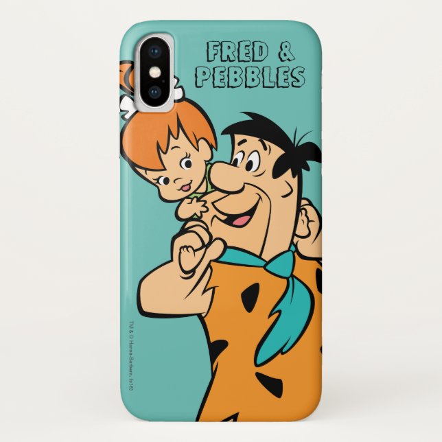 Coques Case-Mate iPhone Les Pierrafeu | Fred & Pebbles Flintstone (Dos)