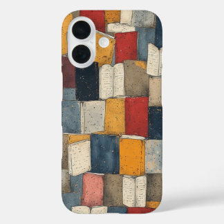 Coques iPhone 16 Les piles de Bibliophile