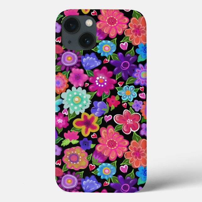 Coques Case-Mate iPhone Les plus belles fleurs de Boho Motif (Verso)