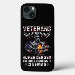 Case-Mate iPhone Case Les vétérans parce que les super-héros sont occupé
