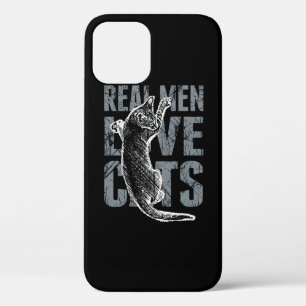 Coques Pour iPhone Les vrais hommes aiment les chats en Grunge Style 