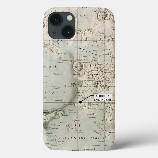 COQUES Case-Mate iPhone L'ESPACE : LUNE MAP, 1972 (Verso)