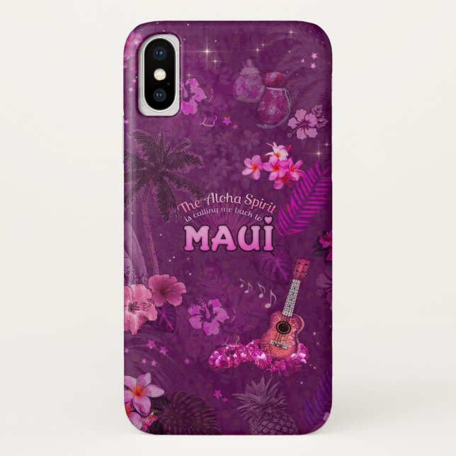 Coques Case-Mate iPhone L'Esprit Aloha me rappelle à Maui (Dos)