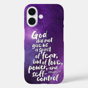 Coques iPhone 16 L'Esprit d'Amour de DIEU - SANS PEUR - Chrétien