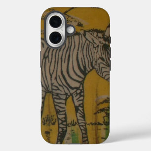 Coques iPhone 16 L'esprit du Serengeti Zèbre paissant dans la Mar