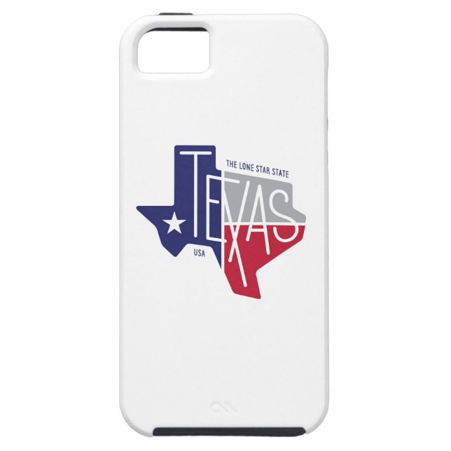 Coques Case-Mate iPhone L'état solitaire d'étoile (Dos)