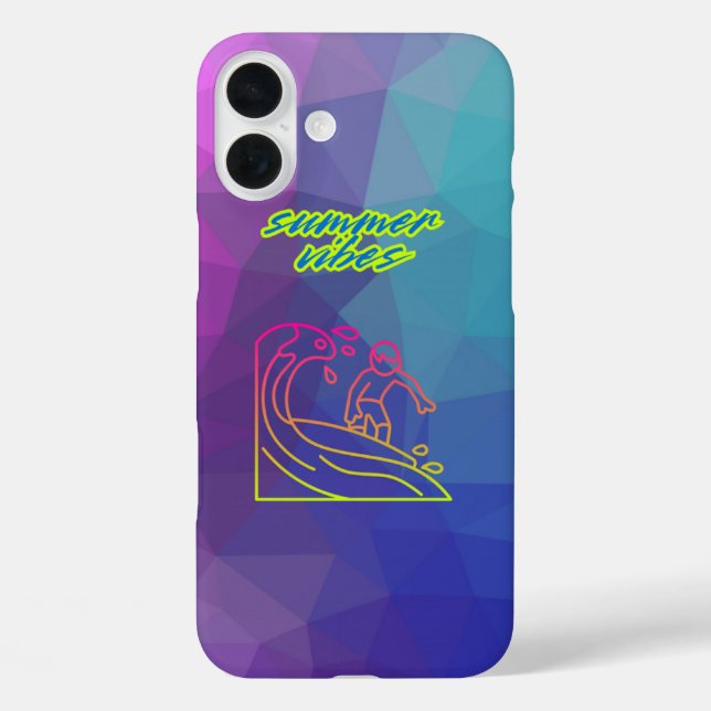 Coques Case-Mate iPhone L'été vibes garçon surf. (Verso)