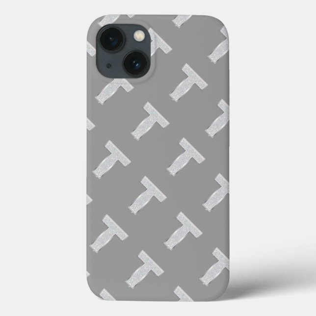 COQUES Case-Mate iPhone LETTRE ARGENT T (Verso)