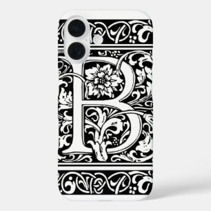 Coques iPhone 16 Lettre B Monogramme médiéval Art Nouveau