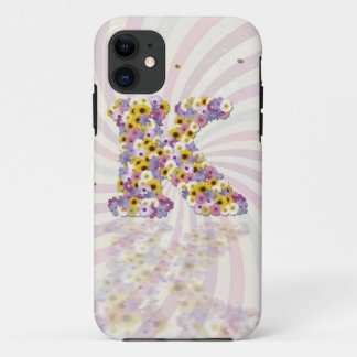 Coques Pour iPhone Lettre de fleurs K