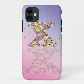 Coque Case-Mate Pour iPhone Lettre de fleurs x
