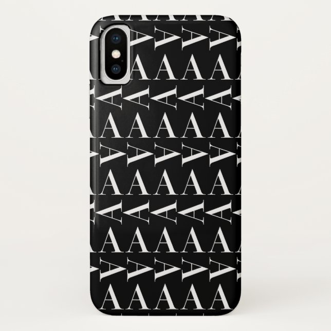 Coques Case-Mate iPhone Lettre initiale A monogramme (Dos)
