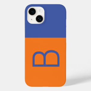 Coque Pour iPhone 14 Lettre initiale Monogramme Moderne Colorbloc Pop A
