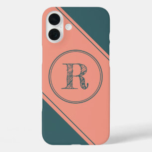 COQUES iPhone 16 PLUS LETTRE INITIALE NOUVELLE MODÈLES MONOGRAPHIQUES