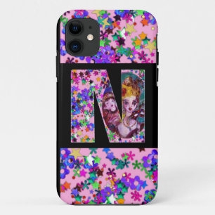 ETUI iPhone Case-Mate LETTRE M MONOGRAMME MONOGRAMME DE LA MASQUÉRADE VÉ