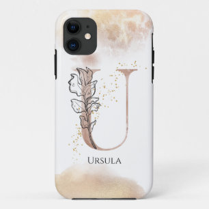 Case-Mate iPhone Case Lettre moderne initiale U Boho personnalisée