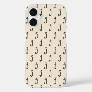Coques iPhone 16 LETTRE MONGRAPHIQUE NOUVELLE Typographie