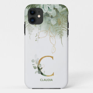 Case-Mate iPhone Case Lettre monographie C Élégante verdure