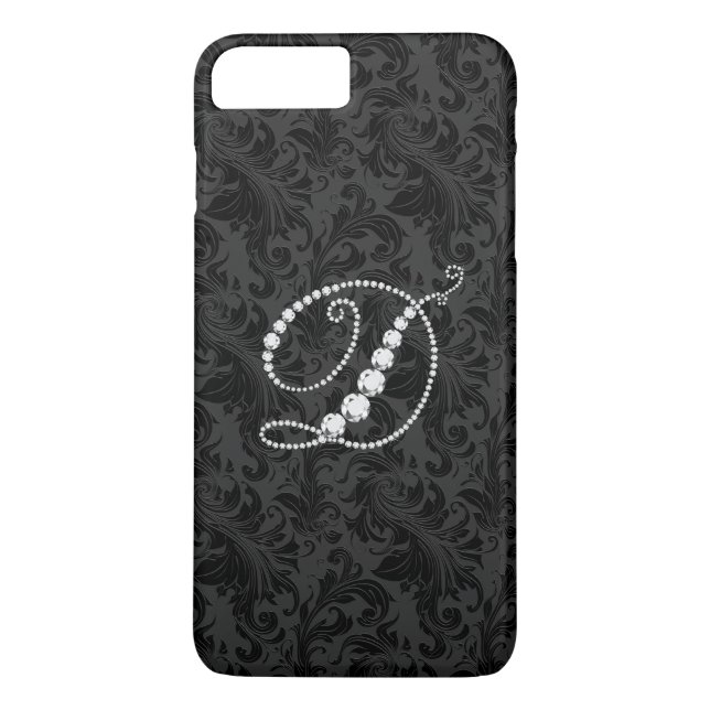 Coques Case-Mate iPhone LETTRE MONOGRAPHIQUE D EN Diamants (Dos)