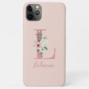Case-Mate iPhone Case Lettre Parties scintillant rose monogramme L rose