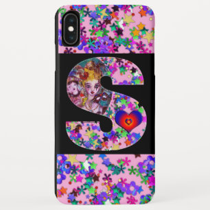 COQUE POUR iPhone XS MAX LETTRE S DU MONOGRAMME S DE LA MASQUÉRADE VÉNITIEN