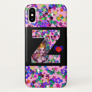 COQUES POUR iPhone LETTRE Z MONOGRAMME DE MASQUÉRADE VALENTINE VÉNÉTI