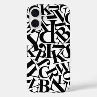 Coques iPhone 16 Lettres alphabétiques
