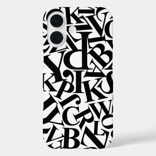 Coques Case-Mate iPhone Lettres alphabétiques (Verso)