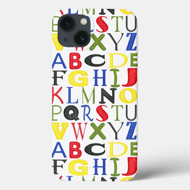 Coques Case-Mate iPhone Lettres brillamment colorées par Megan Meagher (Verso)
