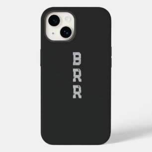Coque Pour iPhone 14 Lettres grises du logo BRR