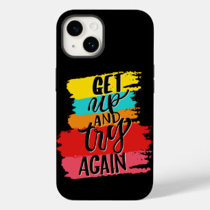 Coque Pour iPhone 14 Lève-toi et réessaie la motivation