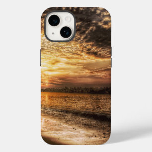 Coque Pour iPhone 14 Lever du soleil de la superbe plage