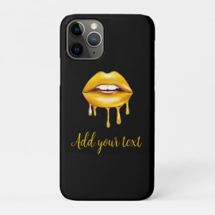 Case-Mate iPhone Case lèvres dorées girly motif élégant