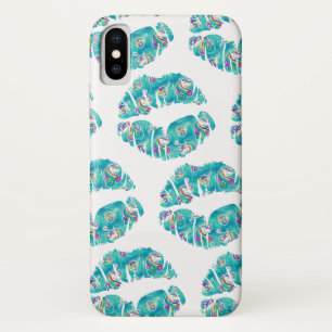 Case-Mate iPhone Case LÈVRES IRISÉES LICORNE Teal Métallic KISS