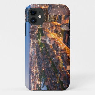 Coques Pour iPhone L'horizon de Boston au crépuscule