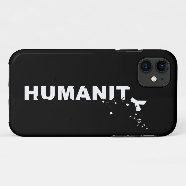Coques Case-Mate iPhone L'humanité s'effondre (Dos (Horizontal))