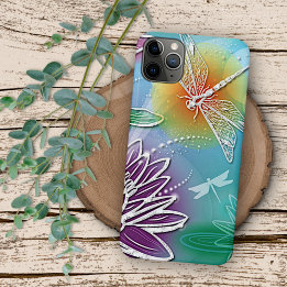 Case-Mate iPhone Case Libellule Hip Jolie Art Floral Moderne de Printemp