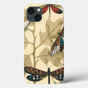 Coques Pour iPhone Libellules colorées flottant au-dessus du feuille