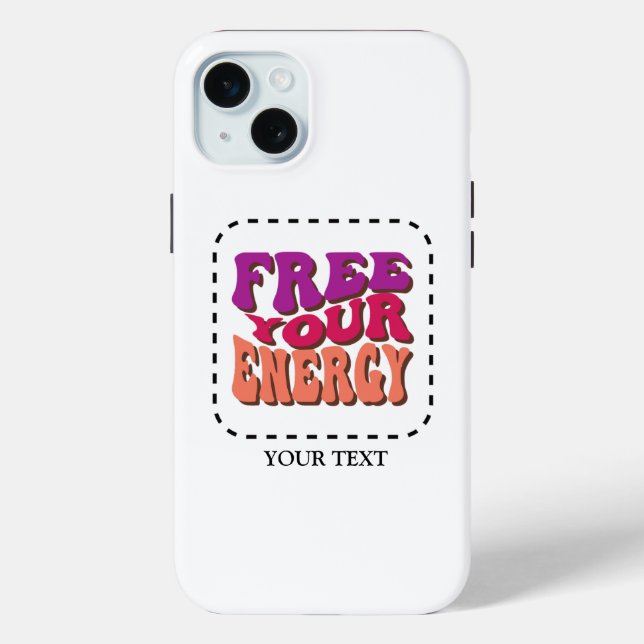 Coques Case-Mate iPhone Libérez votre énergie - Vibrant Retro (Verso)