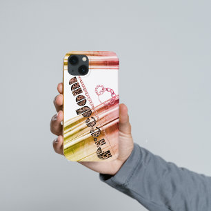 Case-Mate iPhone Case Liberté des effets métalliques multicolores écrits