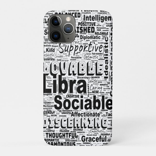 Coques Case-Mate iPhone Libra Zodiac Word Cloud Inspiration (Dos)