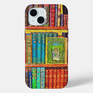 Coque Pour iPhone 15 Library Books