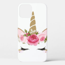 Case-Mate iPhone Case Licorne Or Rose Floral Mignon Branché