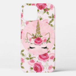 Case-Mate iPhone Case Licorne Or Roses Florales Mignonnes Tendances