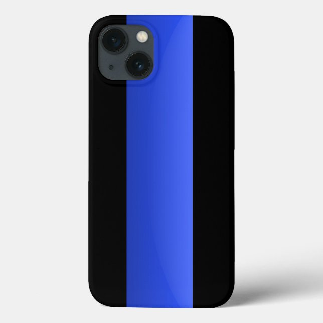 Coques Case-Mate iPhone Ligne bleue mince (Verso)