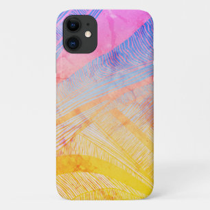 Case-Mate iPhone Case Ligne d'onde jaune et violet