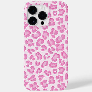 Coque Pour Pour iPhone 14 Pro Max Ligne Leopard Preppy rose