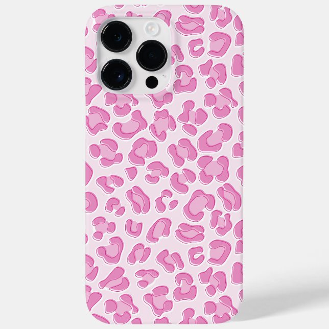 Coques Case-Mate iPhone Ligne Leopard Preppy rose (Verso)