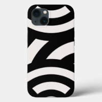 Lignes Arches Abstraites Vintages rétro Noir Blanc